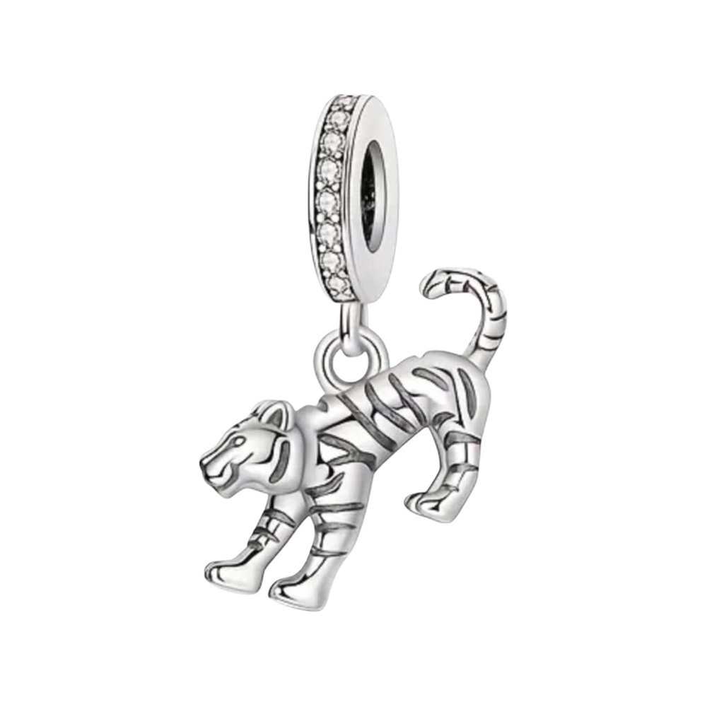 S925 Silver Zodiac Tiger Charm Pandora Style